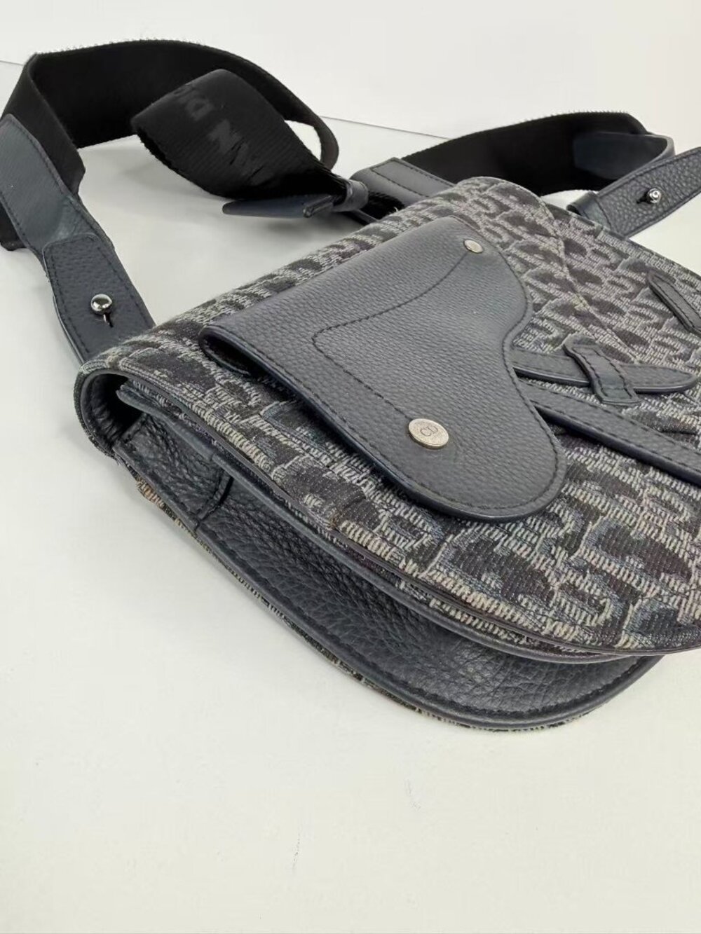 Christian Dior Saddle Oblique Jacquard Canvas Shoulder Crossbody Bag - Picture 6 of 12